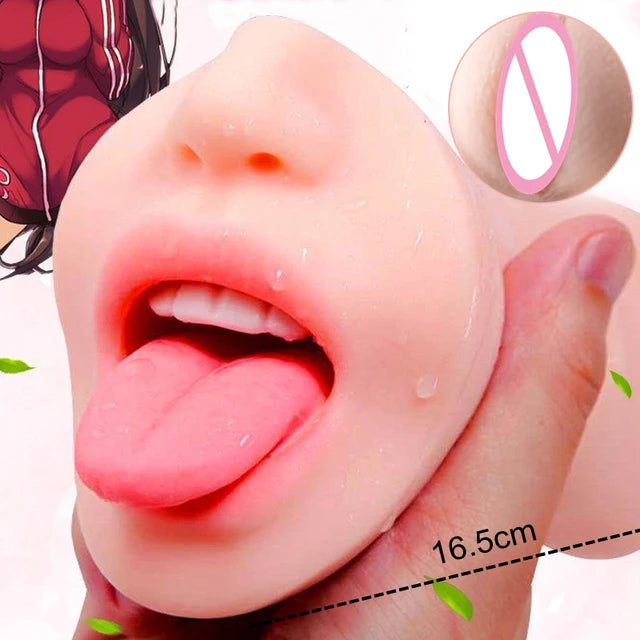 Ultimate 3-in-1 Male Stimulation Cup – Oral, Vaginal & Anal Sensation Real Deep Throat Masturbation Blowjob Pocket Pussy Sexy Toys for Men