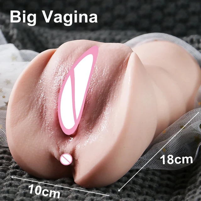 Ultimate 3-in-1 Male Stimulation Cup – Oral, Vaginal & Anal Sensation Real Deep Throat Masturbation Blowjob Pocket Pussy Sexy Toys for Men