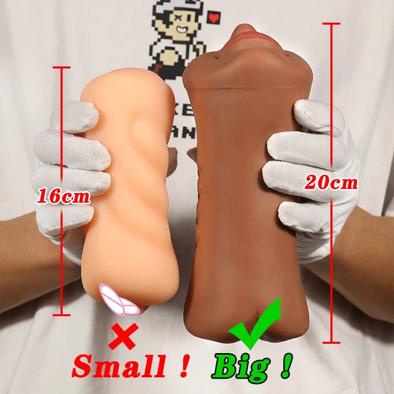 Ultimate 3-in-1 Male Stimulation Cup – Oral, Vaginal & Anal Sensation Real Deep Throat Masturbation Blowjob Pocket Pussy Sexy Toys for Men