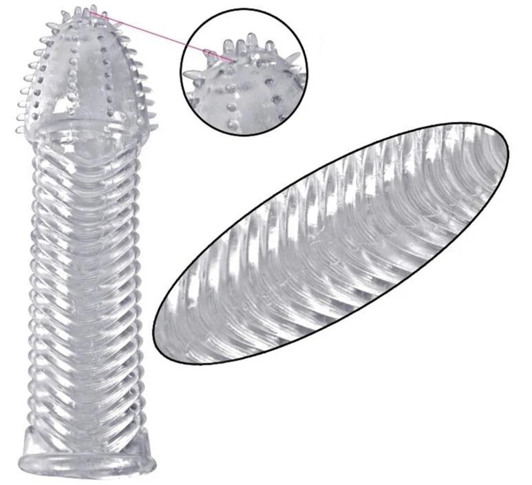 4PCS Reusable Crystal Cock Rings – Stretchy Penis Sleeves for Enhanced Performance & Enlargement