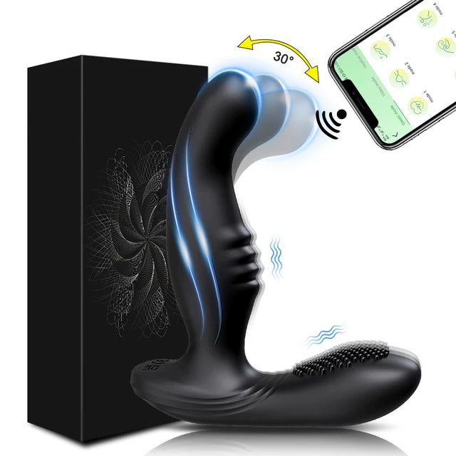 Male Prostate Massager – APP Controlled Vibrating Butt Plug for Men and Couples – Ultimate Prostate Stimulation for Enhanced Pleasure