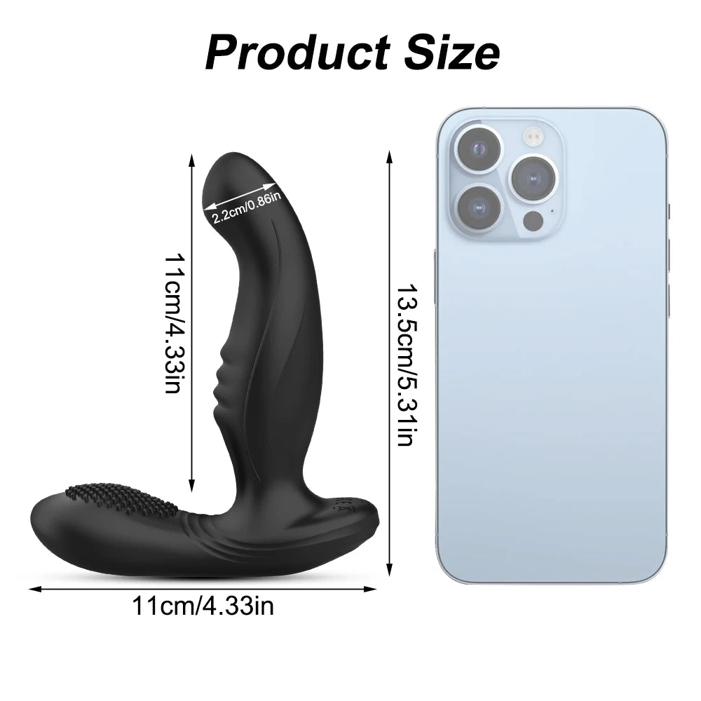 Male Prostate Massager – APP Controlled Vibrating Butt Plug for Men and Couples – Ultimate Prostate Stimulation for Enhanced Pleasure