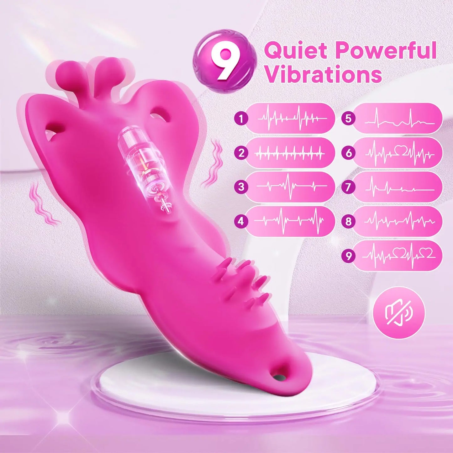 APP Control Butterfly Vibrator Panty Vibrators with 9 Vibration Modes