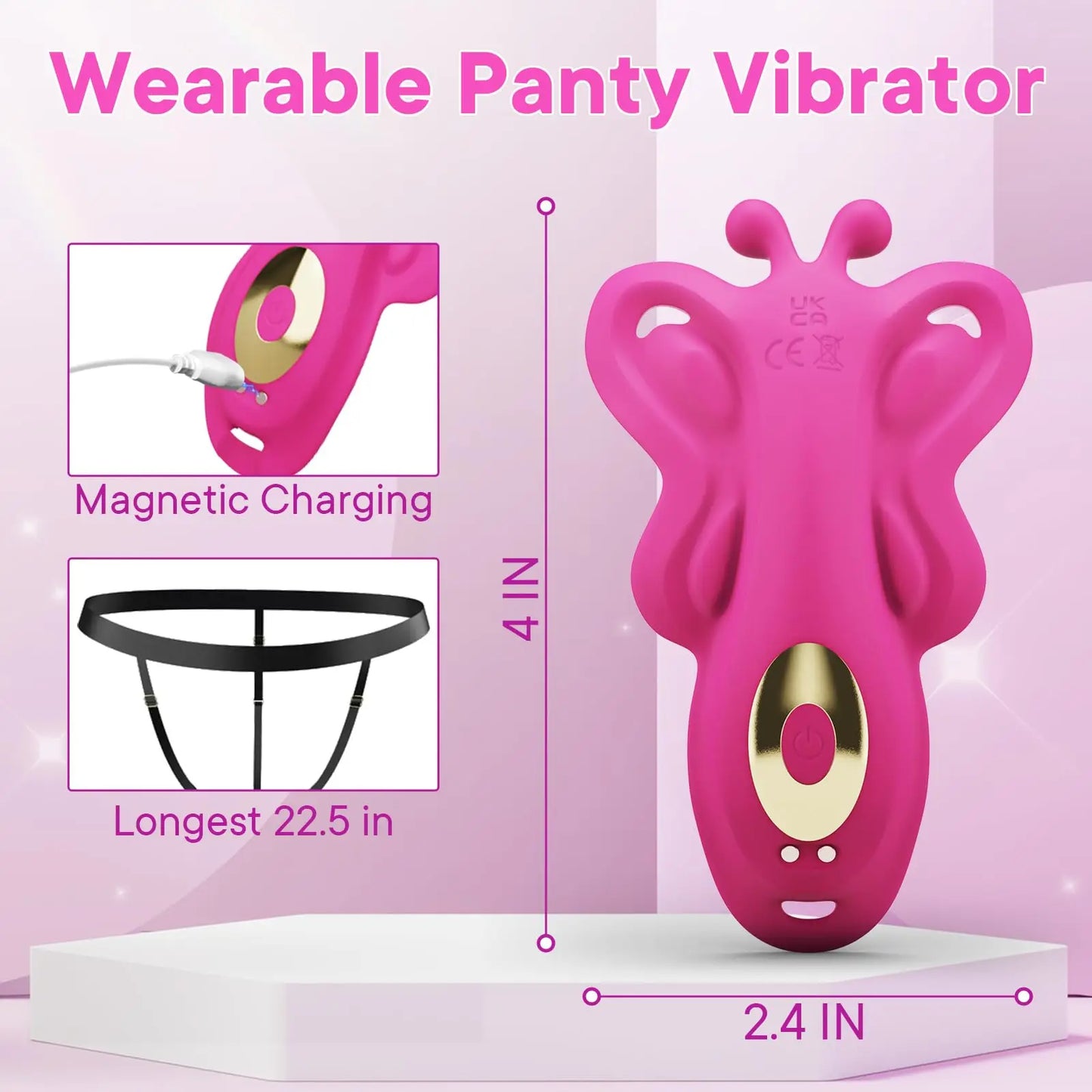 APP Control Butterfly Vibrator Panty Vibrators with 9 Vibration Modes