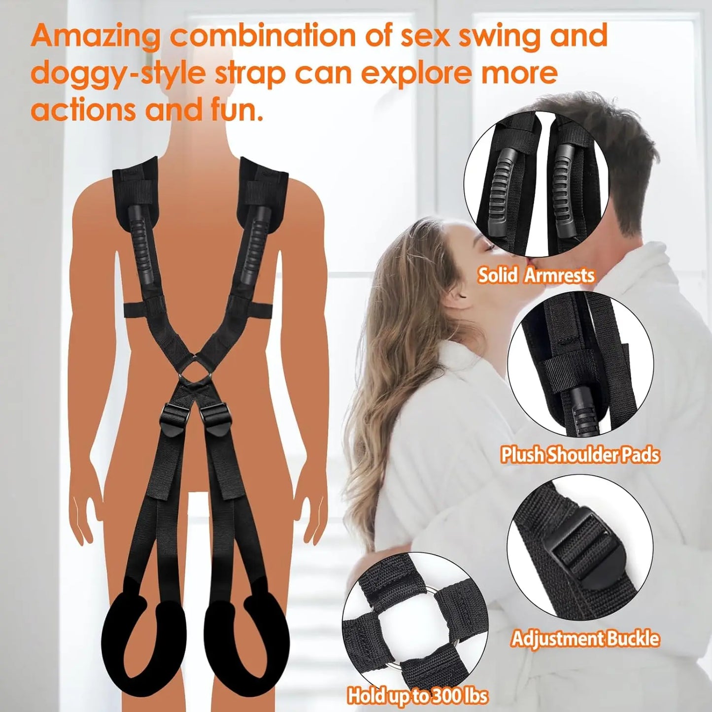 BDSM Bondage Love Slings for Couples Sex Swing Set