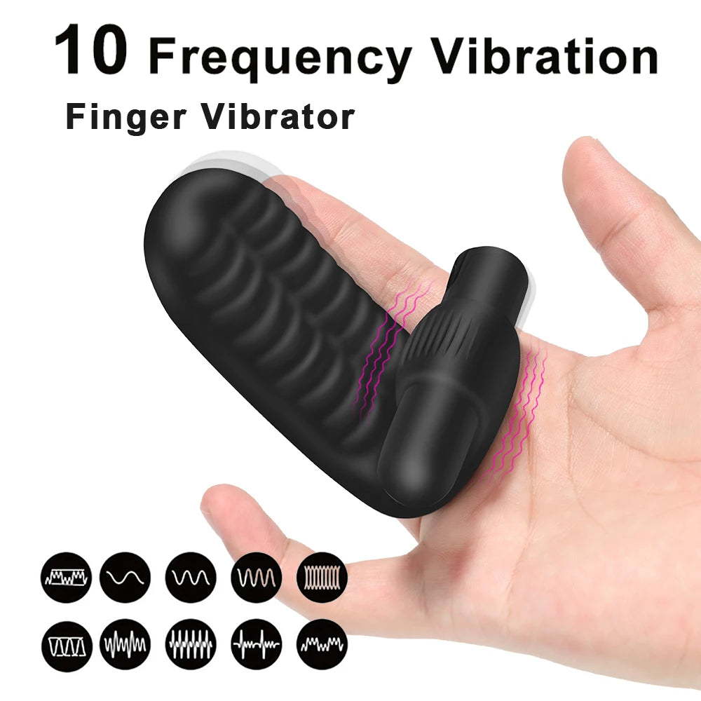 Premium Finger Sleeve Vibrator – G-Spot & Clitoral Massager for Intense Pleasure | Discreet Adult Toy for Women & Couples