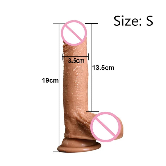 Adult Sex Toys: 7 and 8 Inch Huge Realistic Dildo with Suction Cup