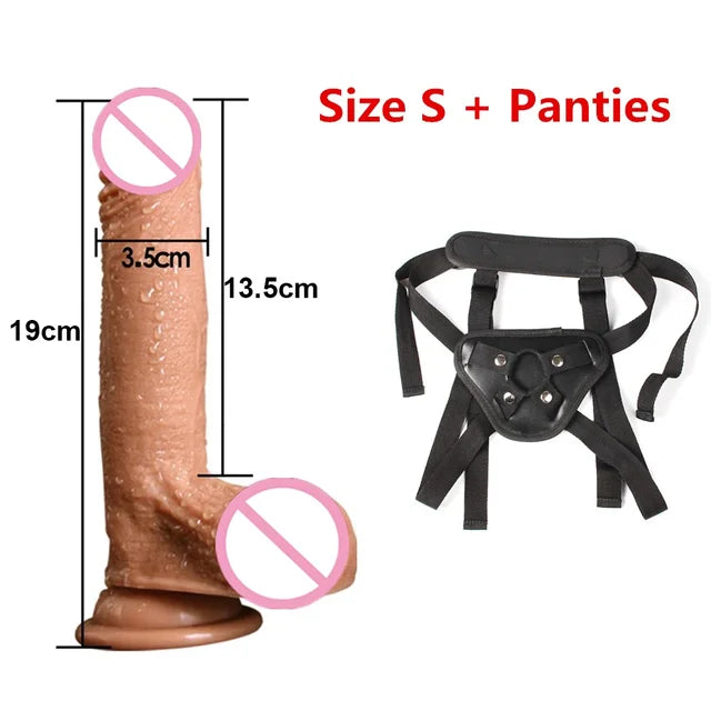 Adult Sex Toys: 7 and 8 Inch Huge Realistic Dildo with Suction Cup