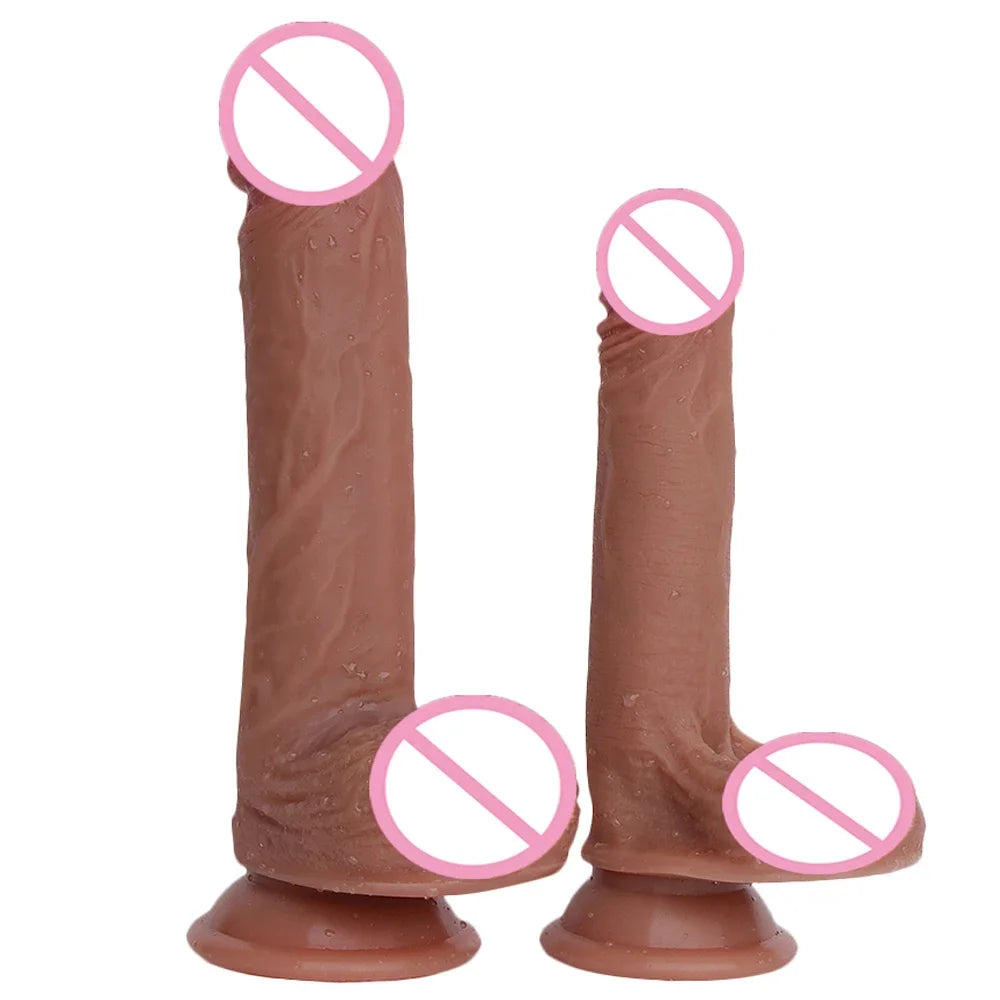 Adult Sex Toys: 7 and 8 Inch Huge Realistic Dildo with Suction Cup