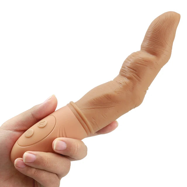 Powerful Finger Vibrator for Women – G-Spot Stimulating Silicone Massager with Heating Function