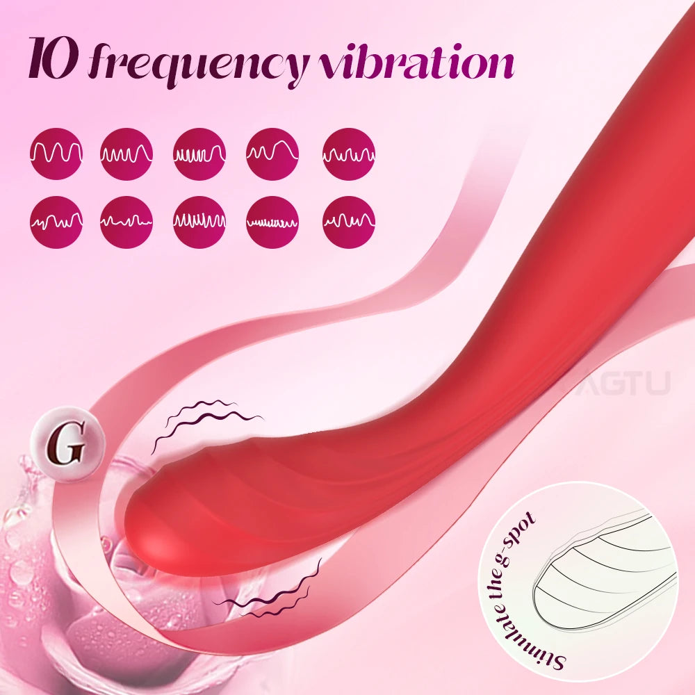 Powerful Beginner G-Spot Vibrator for Women: Nipple, Clitoris, and Anal Stimulator