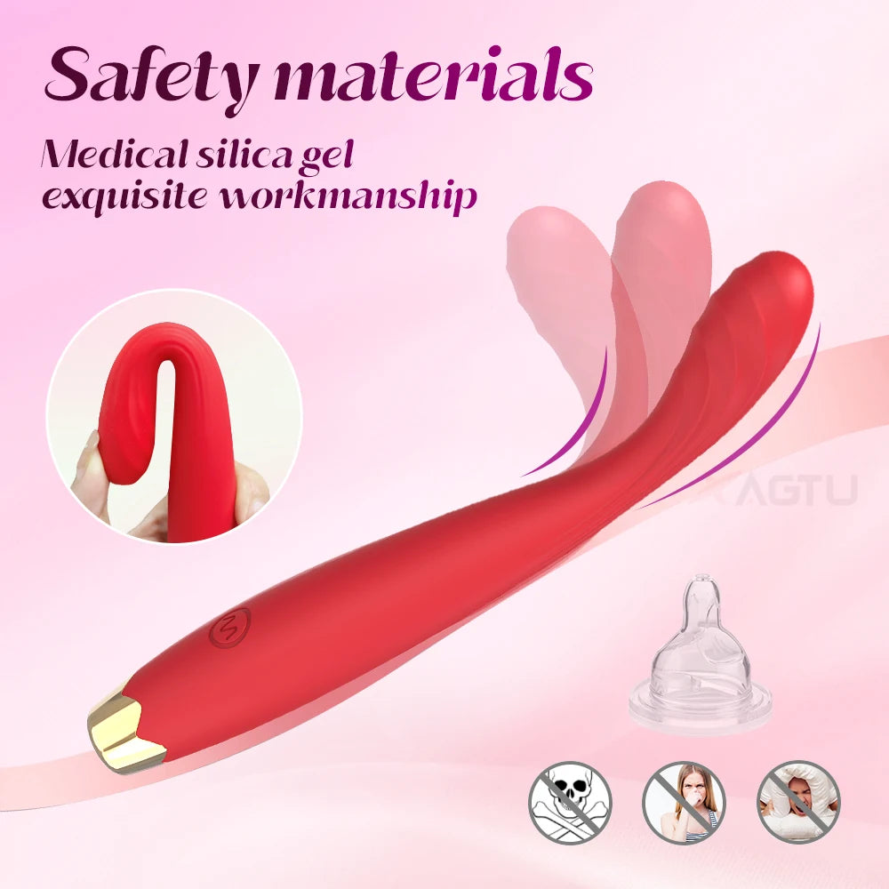 Powerful Beginner G-Spot Vibrator for Women: Nipple, Clitoris, and Anal Stimulator