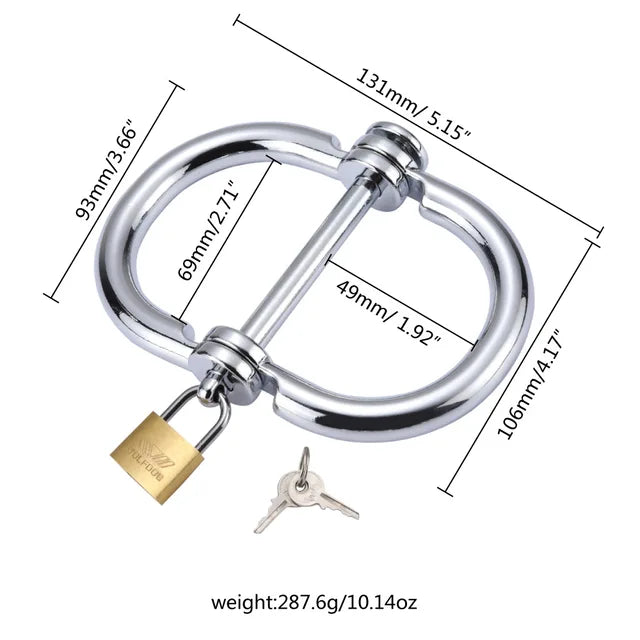 Metal Handcuffs BDSM Toys for Couples - Erotic Bondage Restraints