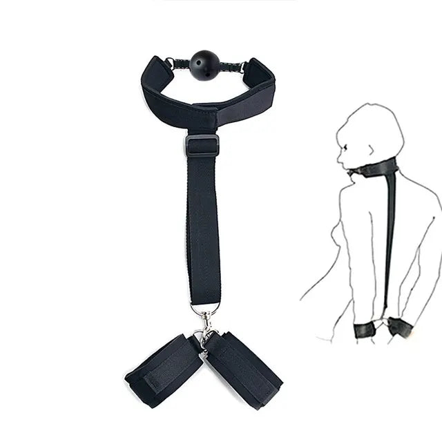 Ultimate BDSM Bondage Set – Handcuffs, Ankle Cuffs, Restraints & Chastity Gear for Couples