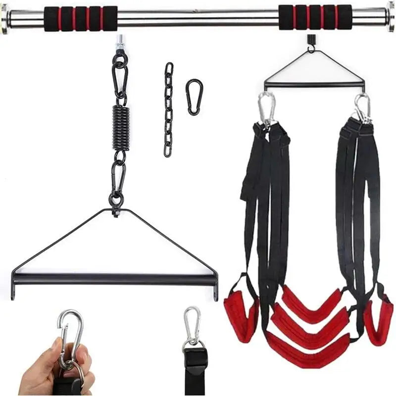 Premium Metal Sex Swing Stand – Adjustable Hanging Chair for Couples’ Intimate Pleasure, Bondage & Fetish Furniture