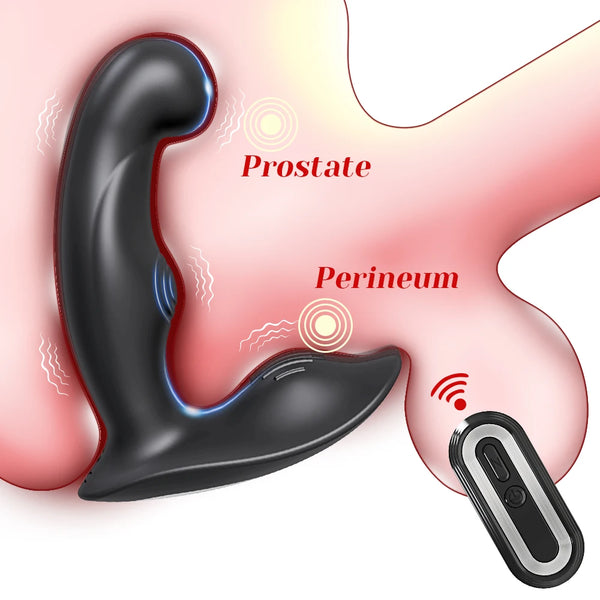 Premium Prostate Massager & Anal Plug – Remote Control Vibrating Butt Plug for Men Sex Toys Masturbation Tools