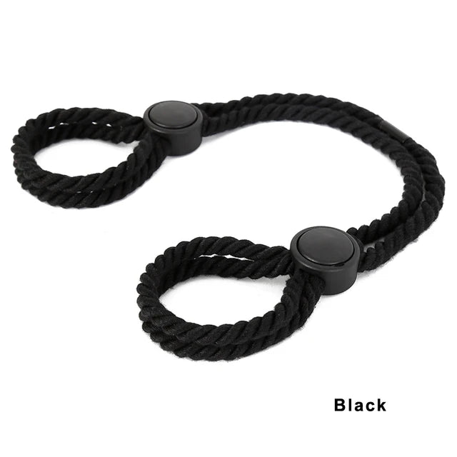 Soft Adjustable Erotic Slave Handcuffs BDSM Bondage Restraint Rope, Ankle Cuffs Adult Games Sex Toys