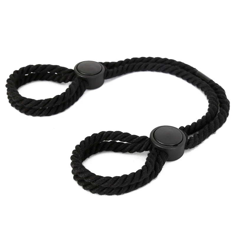 Soft Adjustable Erotic Slave Handcuffs BDSM Bondage Restraint Rope, Ankle Cuffs Adult Games Sex Toys