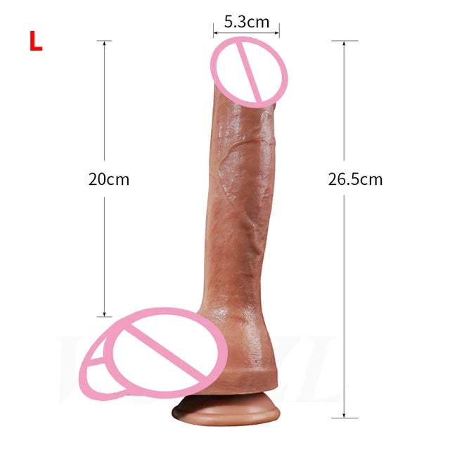 Super Long and Soft Skin Feeling Dildo Realistic Penis Sexy Female Masturbator Dildos for Women